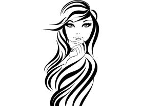 Wall Stickers - Pretty Girl Face