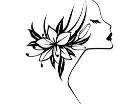 Wall Stickers - Pretty Girl Face