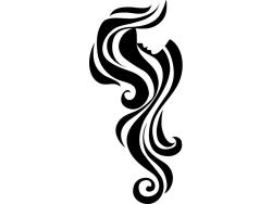 Wall Stickers - Hair Style