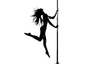 Vinilos Decorativos - Bailarina de Pole Dance