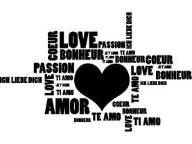Stickers Muraux - Amour Paroles