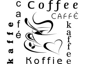 Wandtattoos - Kaffee