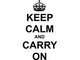Adesivi Murali - Keep Calm And Carry On