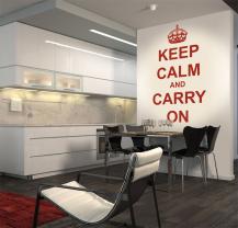 Adesivi Murali - Keep Calm And Carry On