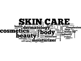 Adesivi Murali - Nuvola di parole Skin Care