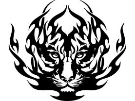 Stickers Muraux - Tigre