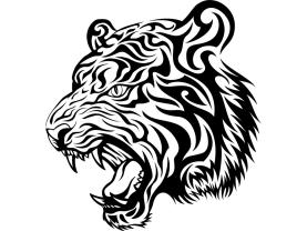Vinil Decorativo - Tigre