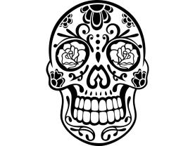 Vægklistermærker - Mexicansk Kranium