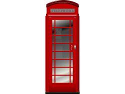 Väggdekor - London Telefonkiosk
