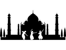 Wandtattoos - Taj Mahal Indien