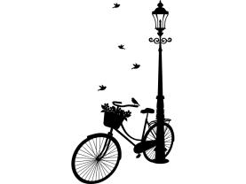 Stickers Muraux - Vélo & Oiseaux