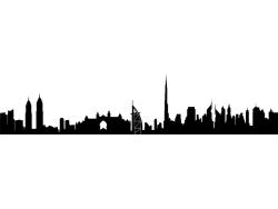 Muurstickers - Dubai