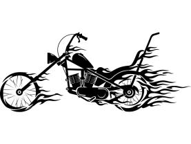 Väggdekor - Motorcykel