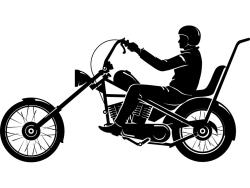 Veggklistremerker - Motorsykkel