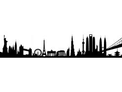 Vinilos Decorativos - Skyline Ciudades del Mundo