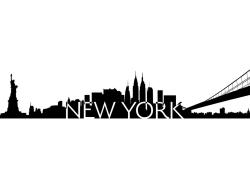 Wandtattoos - New York Wolkenkratzern Skyline